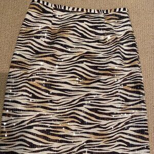 Supreme Zebra Sequin mini skirt